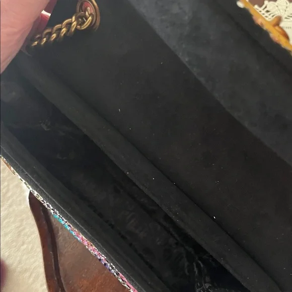 NWT - Kurt Geiger London rainbow crystals mini-Brixton shoulder bag. - Picture 7 of 11